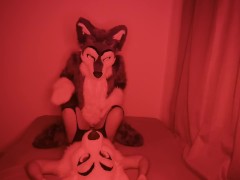 Fucking my horny furry girlfriend 💦