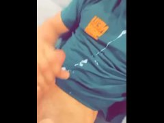Solo jack off cumshot
