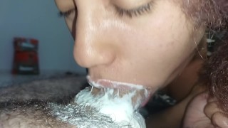 extreme surprise creampie love a moaning man dropping a lot of cum in my big mouth🍆🥛🥛🥛😋🤤💦😵‍