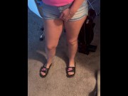 Preview 5 of Cum swallows at her stepmom new apartment while talking her Part 2