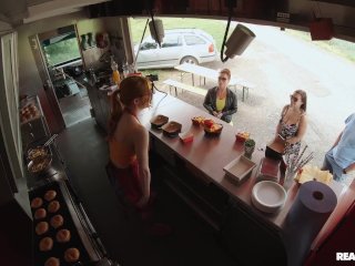 Reality Kings - Redhead Scarlett Jones Finally Achieves Her Dream To Fuck Her Man In A Food Truck