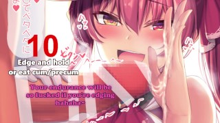 [Hentai JOI] Houshou Marine laat je kanon pijpen (voeten, femdom, verpest orgasme, pot)