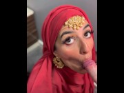 Preview 6 of POV Hijabi Aaliyah sucks you off Part 2