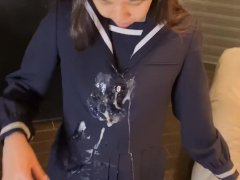 【制服ザーメン】清楚な正統派セーラー服にザーメンぶっかけ（熊●・第●） - Screenshot 14 of 16 - 制服