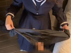 【制服ザーメン】清楚な正統派セーラー服にザーメンぶっかけ（熊●・第●） - Screenshot 5 of 16 - Jk
