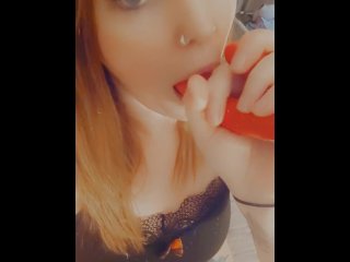 solo female, babe, toys, red head