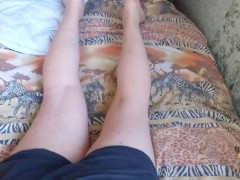 LEGS of Femboy White Crossdresser Legs Cute Ladyboy Trans