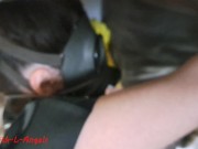 Preview 6 of Fucking my Latex Gasmasked Girl ( Latex, rubberboots, gasmask, rubber)