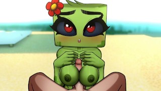 Minecraft Hentai Horny Craft - Parte 9 - Creeper Boobjob Por LoveSkySan69