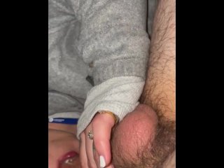 vertical video, brunette, exclusive, sloppy blowjob