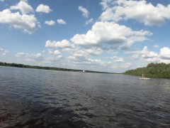 Голая прогулка на САП борде по судоходной реке - Screenshot 14 of 16 - Nudism