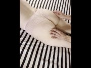 Preview 1 of Big Ass Bouncing While Tight Pussy Gets Fingered and Stretched to Orgasm