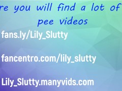 Petite nerdy teen pisses on herself 16/16