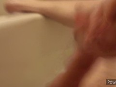 Enjoying a long bath after work