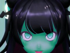 Kancolle Light Cruiser Demon Hentai Nude Dance Monster Girl MMD 3D Dark Green Body Color Edit Smixix
