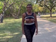 Preview 1 of Flashing then getting completely naked at a public park