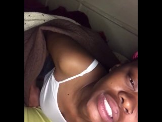 Tit rubs underblanket