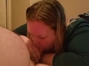 Preview 1 of Bbw has multiple orgasms on sybian while giving head