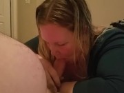 Preview 4 of Bbw has multiple orgasms on sybian while giving head
