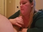 Preview 6 of Bbw has multiple orgasms on sybian while giving head