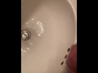 I came in my sink thinking of hot women.