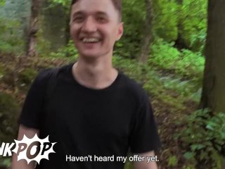 TWINKPOP - He Is Walking Around When He Finds A Twink Wondering In The Middle Of The Field