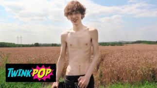 TWINKPOP - He Is Walking Around When He Finds A Twink Wondering In The Middle Of The Field