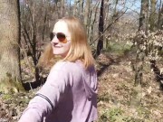 Preview 1 of Curvy German Teen picked up on Hiking Trail and face fucked