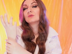 ASMR: surgical latex gloves