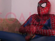 Preview 4 of Spiderman fucks his FleshLight 🕷