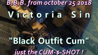 2018 Victoria Sin "Black Outfit Cum" alleen de cumshot-versie