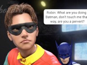 Preview 1 of Batman fuck the big ass of Robin for first time 3D video | Batporn #1