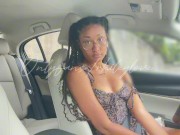 Preview 3 of Slutty Ebony Dares to Orgasm in Public Parking Lot