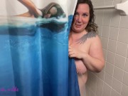 Preview 2 of Stepmom showers, shaves legs, pees, gives you jerk off instructions