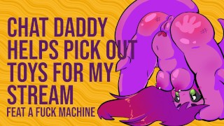 Chat Daddy selecteert speelgoed terwijl ik opwarm - Een dirtybits lewd ASMR Livestream highlight