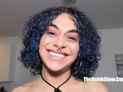Preview 2 of latina curly rican that ass on her jiggles on jay bangher bbc