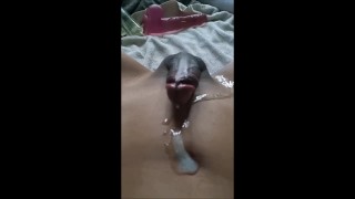 Shy femboy gets a new toy and ruins an orgasm