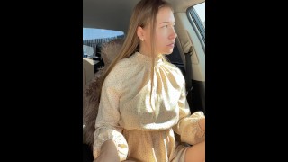 Masturbating In Public With A Stranger From The Car