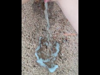 power piss, extreme pissing, 60fps, blonde