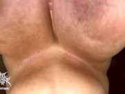 Preview 4 of POV Big Titty BBW Rides on Top With Big Boobs Hanging in Your Face