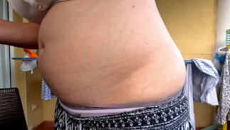 An evening belly teaser