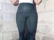 Preview 3 of Piss Her Leggings after Exercise