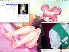 一緒にコスプレイヤーとHな動画を見る（東方_妖夢_体操服ブルマ） - Screenshot 16 of 16 - おなサポ