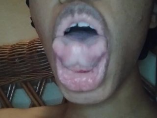 big lips, virtual blowjob, solo female, ebony