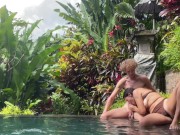 Preview 1 of poolside sex in bali, indonesia