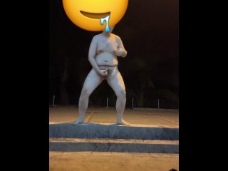 Jerking off at parking lot alone