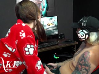 plays WarZone and I get to play with his cock