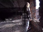 Preview 1 of I did a sloppy blowjob in the abandoned place // NIGONIKA // BEST PORN