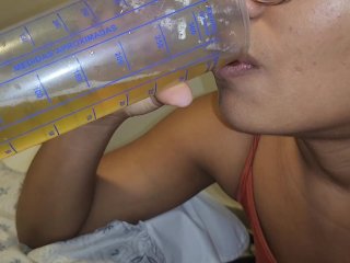 My Small Dog Drinking All_Yellow Piss II 06/07/2023