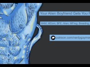 Preview 1 of Your Alien Boyfriend Gets You Pregnant! | Erotic Audio For Men